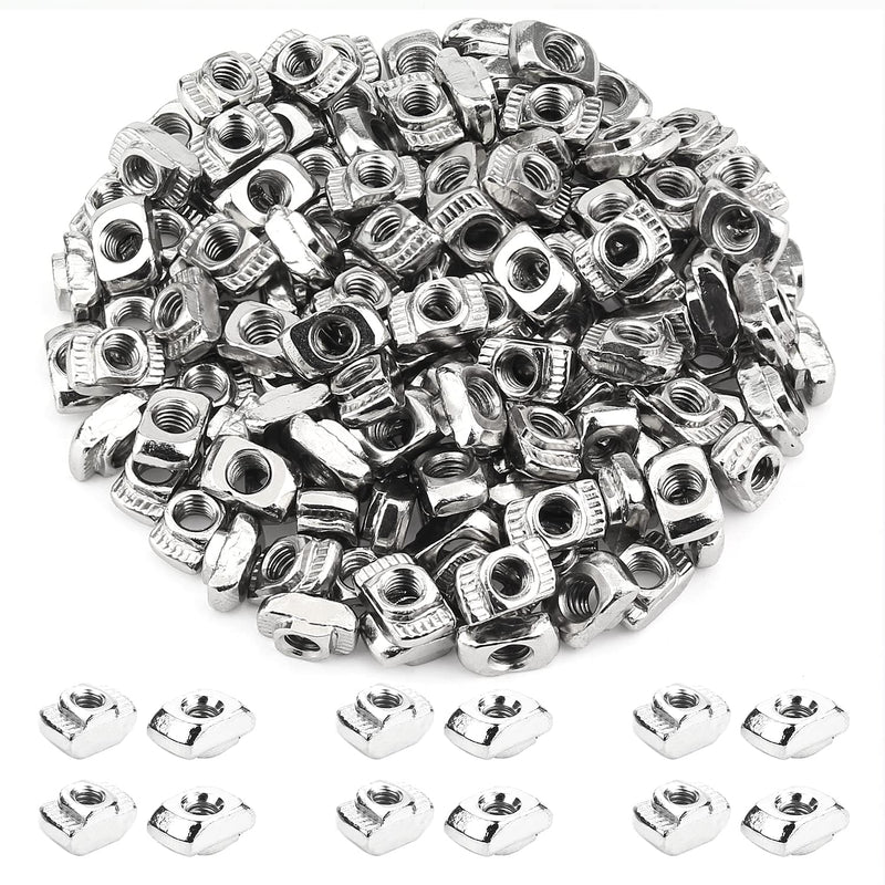 100 Pieces 2020 Series M4 T Nuts, M4 T Slot Nuts for Aluminum Profile M4 (100 PCS)