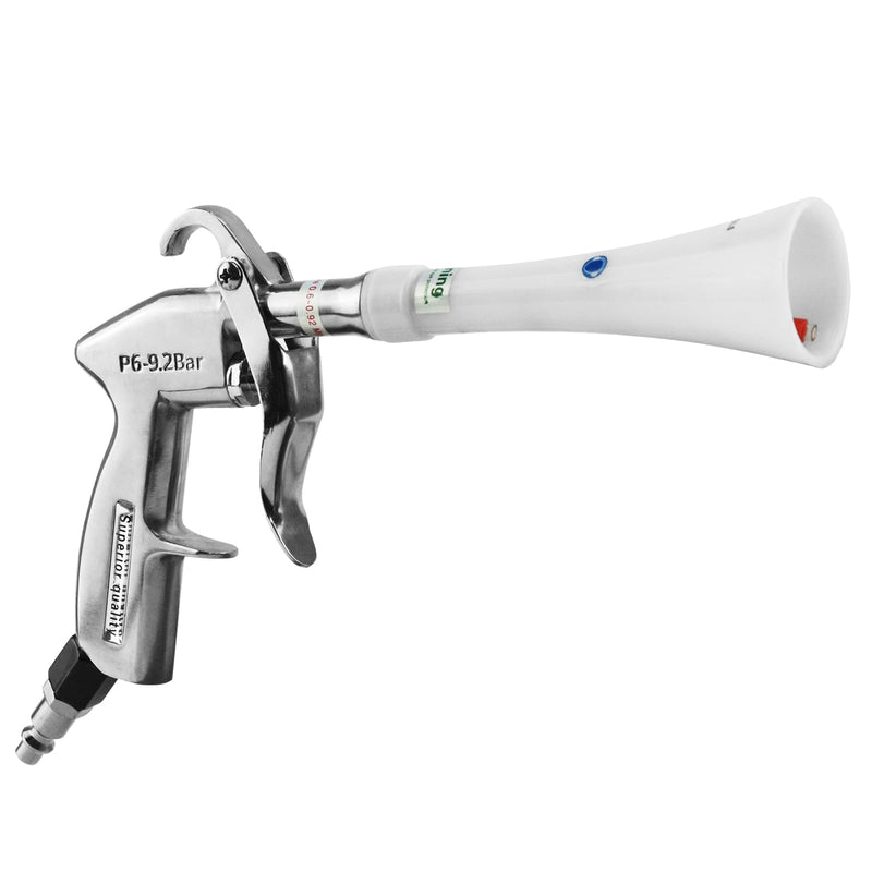 Air Blow Gun with Brass Adjustable Air Flow Nozzle,Cleaning Gun Quickly Blasts Dirt and Dust from Surface Works with Air Compressor Silver