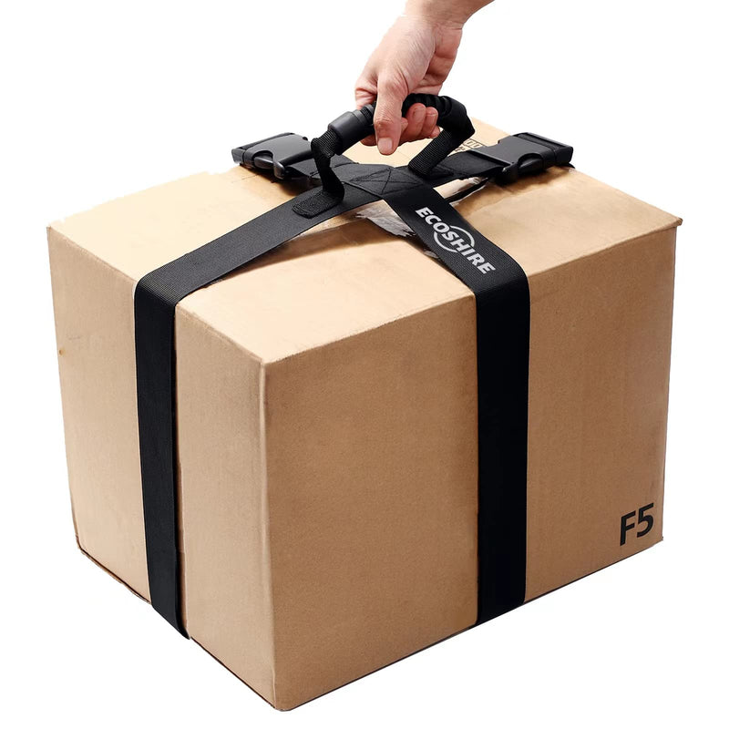 Box Carrying Strap with Handle, Handheld Belt for Safely Moving and Lifting Heavy Boxes, Adjustable Belt, Cross Style Carry Straps, Suitable for Groceries, Luggage(74.8 inch) 74.8 inch