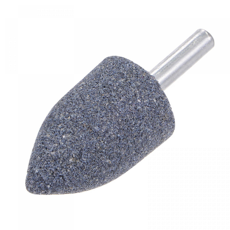uxcell 15 Pcs Abrasive Mounted Stone 1/4" Shank 1" Dia Conical Corundum Grinding and Polishing Head for Engraving Rotary Tool 25mm