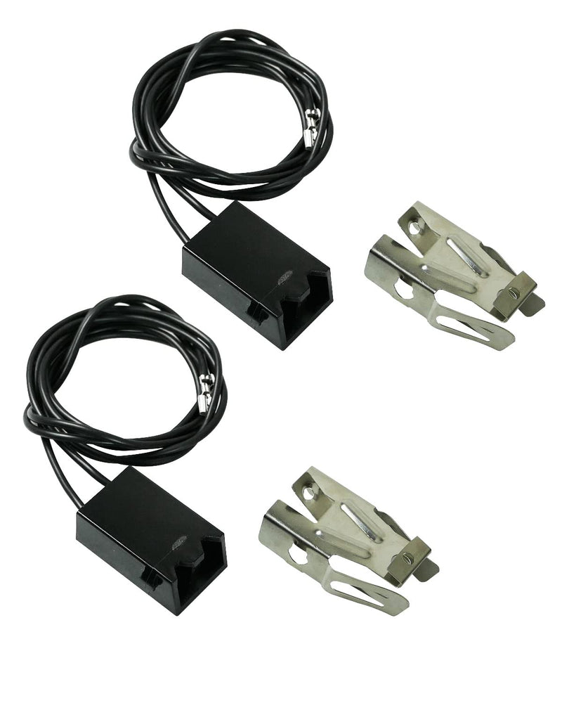2Pack WB2X8228 Element Receptacle and Wire Kit Fit for GE Electric Ranges Electric Stove Burners parts Replaces AP2013499 PS242972 2Pack