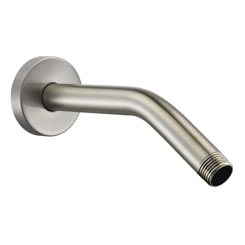 123815BN Replacement For Moen 8 Inches Anti-leakage Ceiling Wall Mounted Bend Accessories-Basic Shower Arm and Flanged,Made of Solid Brass,Brushed Nickel bend 8 Inches Brushed Nickel
