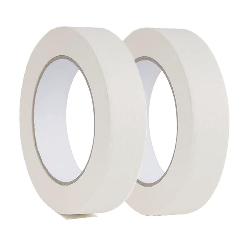 Masking Tape 1 inch X 55 Yards X 2 Rolls, 300FT Total, Beige White Painters Tape General Purpose Tape for Arts DIY Crafts Painting Labeling Decoration School Projects Home Office 1 Inch X 55 Yards,2 Rolls