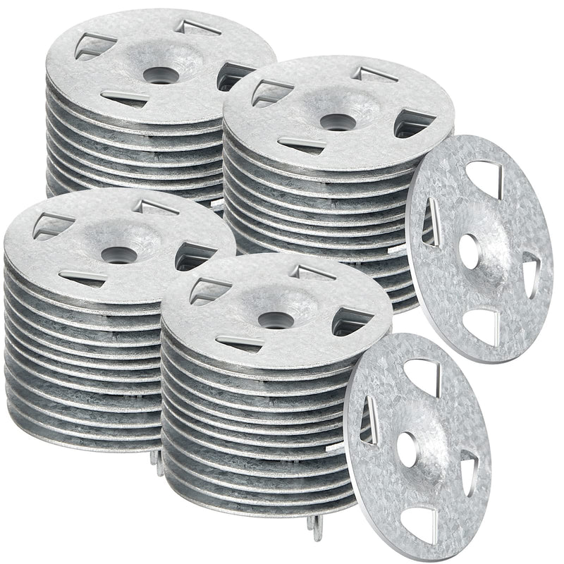 Washers for Installation of Foam Board Panels 1-1/8 Inch Galvanized Steel Washer for Fixing Fastening Installation(150 Pcs) 150