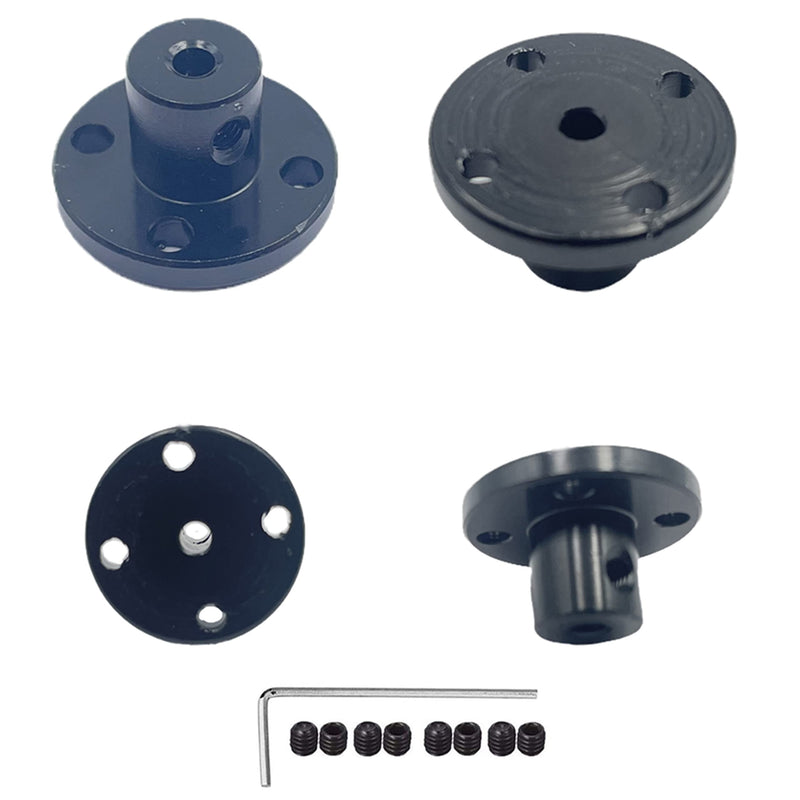 4Pcs 3mm Aluminum Alloy Rigid Flange Coupling Motor Guide Shaft Coupler for DIY Motor Connector 4