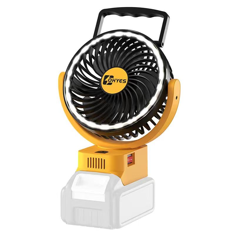 ohyes 5IN Jobsite Fan Fit For DeWALT 20V Max Battery