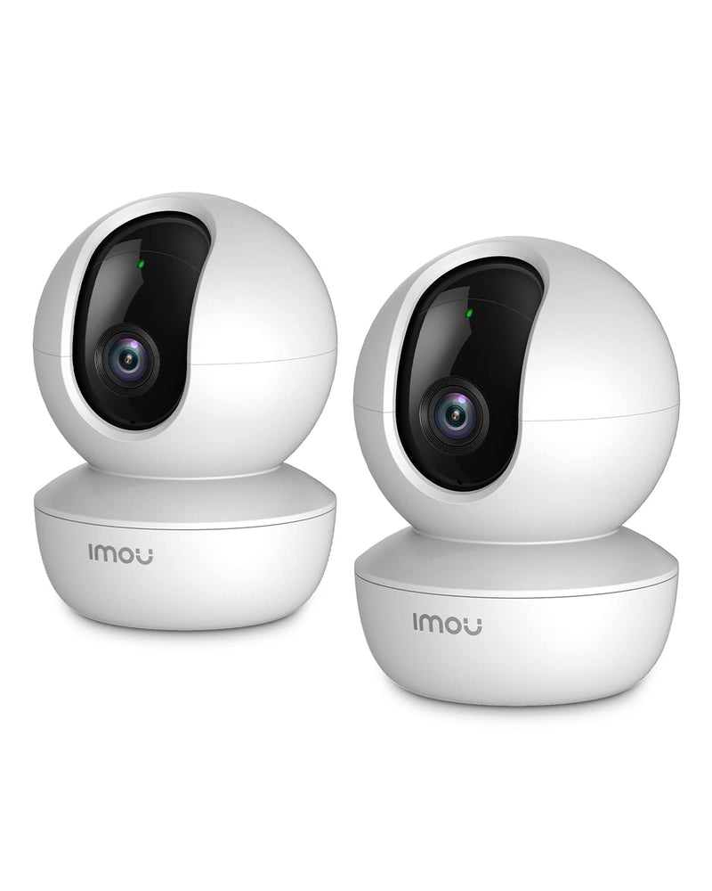 Imou 360° Security Camera Indoor with AI Human/Motion/Sound Detection, WiFi Camera Indoor Wireless 1080P for Pet/Dog/Baby, Smart Tracking, Siren, Night Vision, 2-Way Audio, Works with Alexa, 2 Pack SE 2Pack
