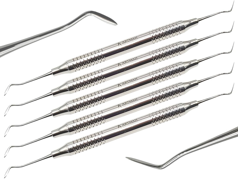 Dental Amalgam & Wax Carvers Hollenback Set of 5 Double Ended Restorative Filling Instruments Plugger sculpturing Tool Brand Artman instruments