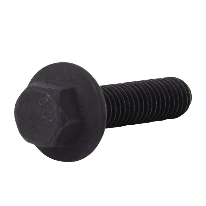 LIONMAX M6 Hex Head Flange Bolts, Flanged Hexagon Screws M6 x 25mm Full Threads, Black Oxide Finish, Rust-Resistance, Quantity 30 M6 x 25mm (30 PCS)