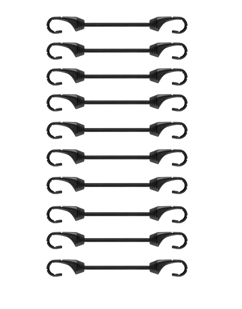 Mini Bungee Cords with Hooks 4 inch, 10-Piece, UV Resistant, 5 mm Diameter Rubber Cord…
