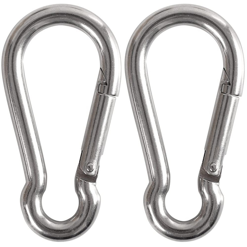 3.5" Heavy Duty Carabiners 700LB Weight Capacity, Spring Action Snap Hook Attachment, Anti-Rust for Hammocks, Swing Chairs, Gym Equipment, Camping Pack of 2