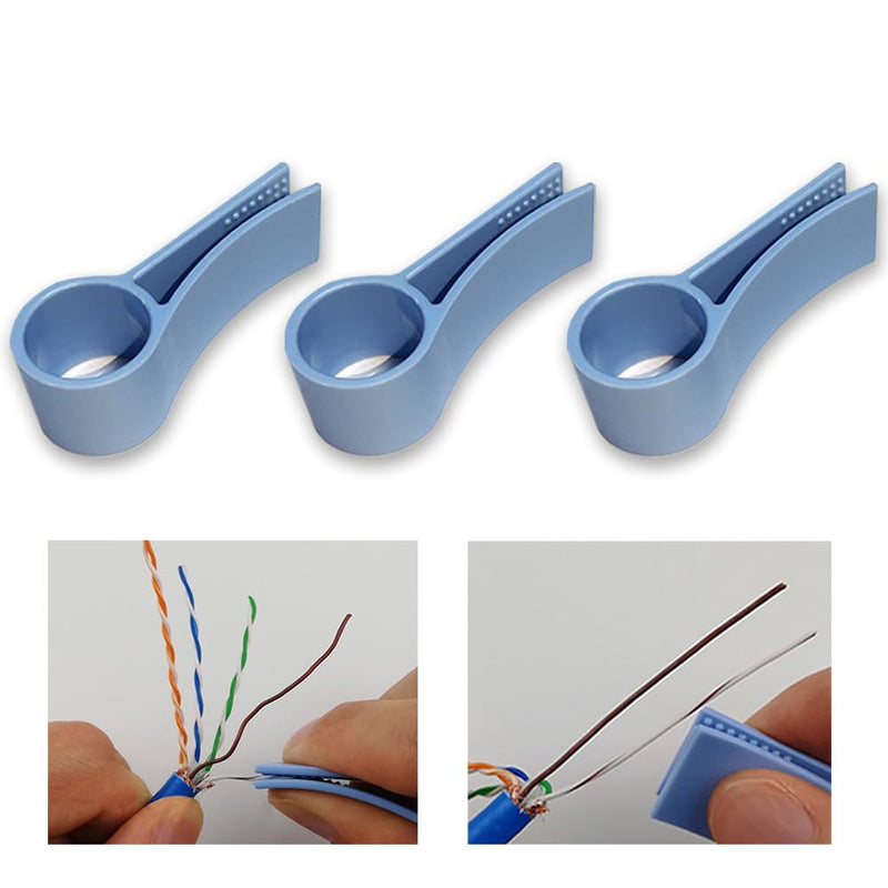 Network Cable Untwist Tool, Engineer Wire Straightener for CAT5/CAT5e/CAT6/CAT7 Wires Pair Separator Tools Quickly & Easily Untwists (3) 3