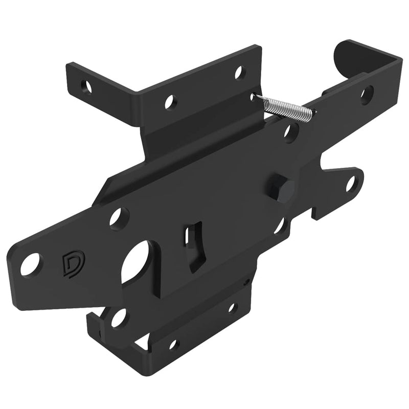 D&D Technologies DDSL2 Stainless Steel Self-Latching Gate Latch for Wood & Vinyl Gates, Powder-Coated, Standard Post Latch, Min Post Size 3"+, 1 Count