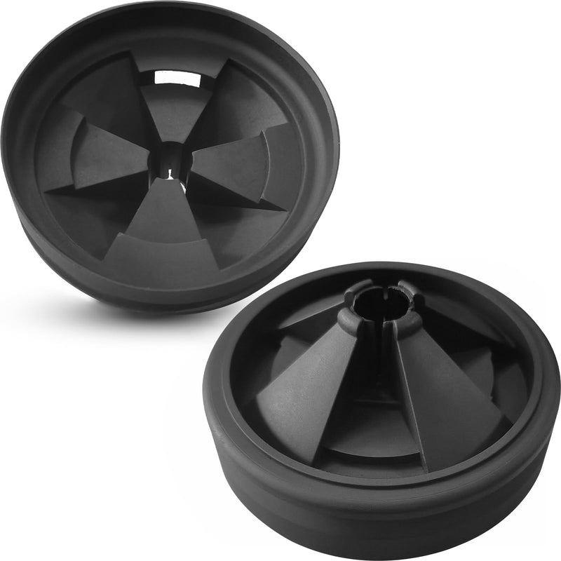 AR-PRO (2-Pack) Garbage Disposal Rubber Drain Insert - 3 3/8" Garbage Disposal Splash Guards Sink Baffle - Removable Sink Baffles Qcb-Am Compatible With Insinkerator Garbage Disposal Parts Black Sink Baffle 3 3/8"