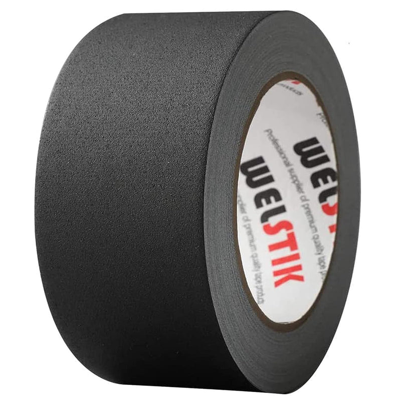 WELSTIK Black Gaffer Tape 2 Inches x 33 Yards, No Residue, Non-Reflective,Waterproof, Can be Torn by Hand, Gaffers Cloth Tape for Photography, Shooting Background Fixed 2“ x 33 Yards