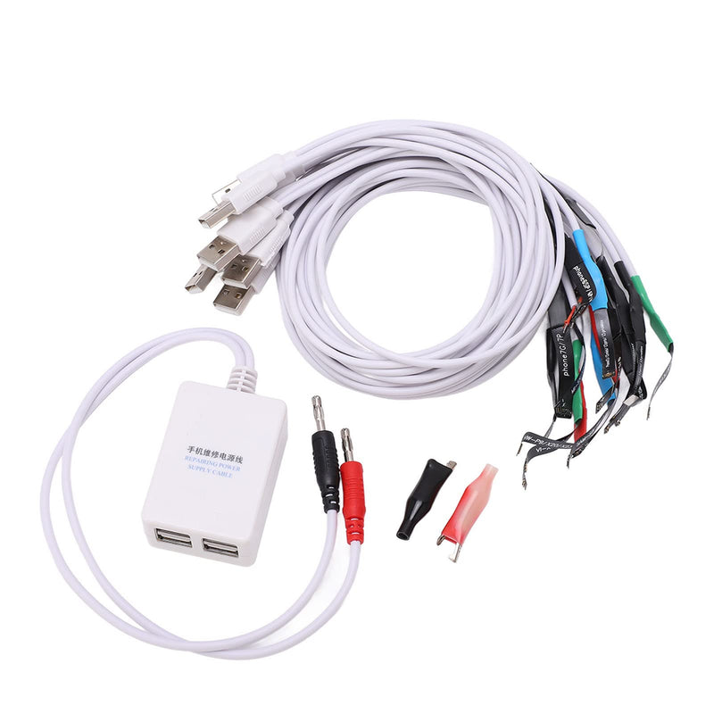 Phone Repair Power Supply Cable with Alligator Clips Power Tester Boot Control Line for Motherboard Diagnostic