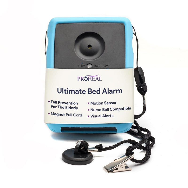 Bed Alarm for Elderly Dementia Patients, Sensor, Magnet, Nurse Bell -Chair and Bed Alarm and Fall Prevention for Elderly - Fall Alert Devices for Elderly - Chair Alarm Includes 9V Battery All-In-One System