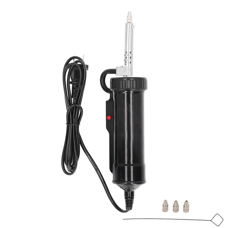 Electric Desoldering Pump, 350W Automatic Vacuum Solder Sucker with 3 Nozzles, Portable Stainless Steel Desoldering Tool for PCB Repair and Electronics Maintenance