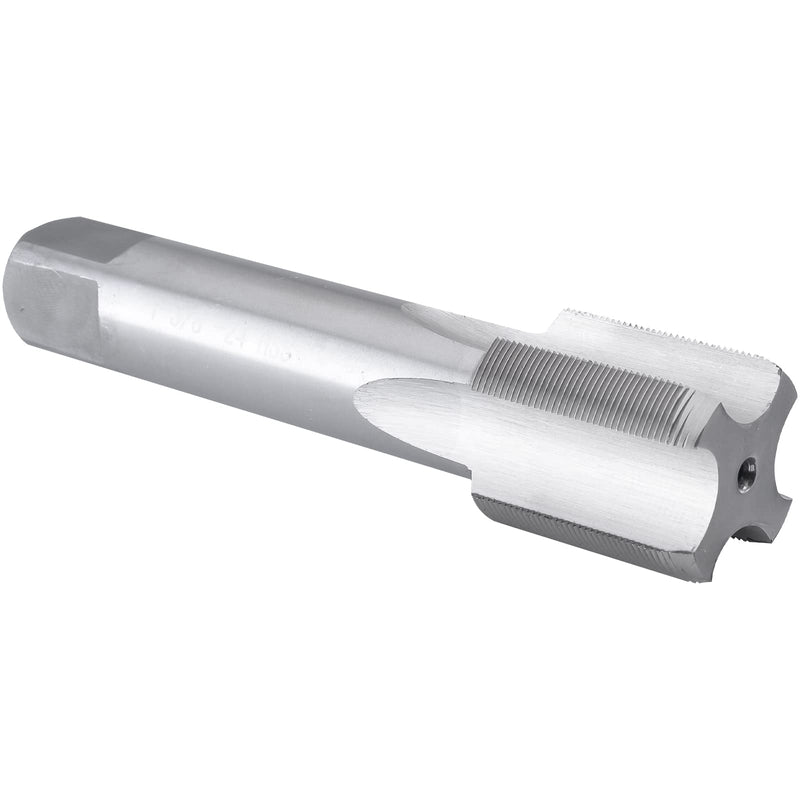 Burkit 1-3/8"-24 UNS Thread Tap Right Hand, HSS 1-3/8 x 24 UNS Straight Fluted Machine Tap