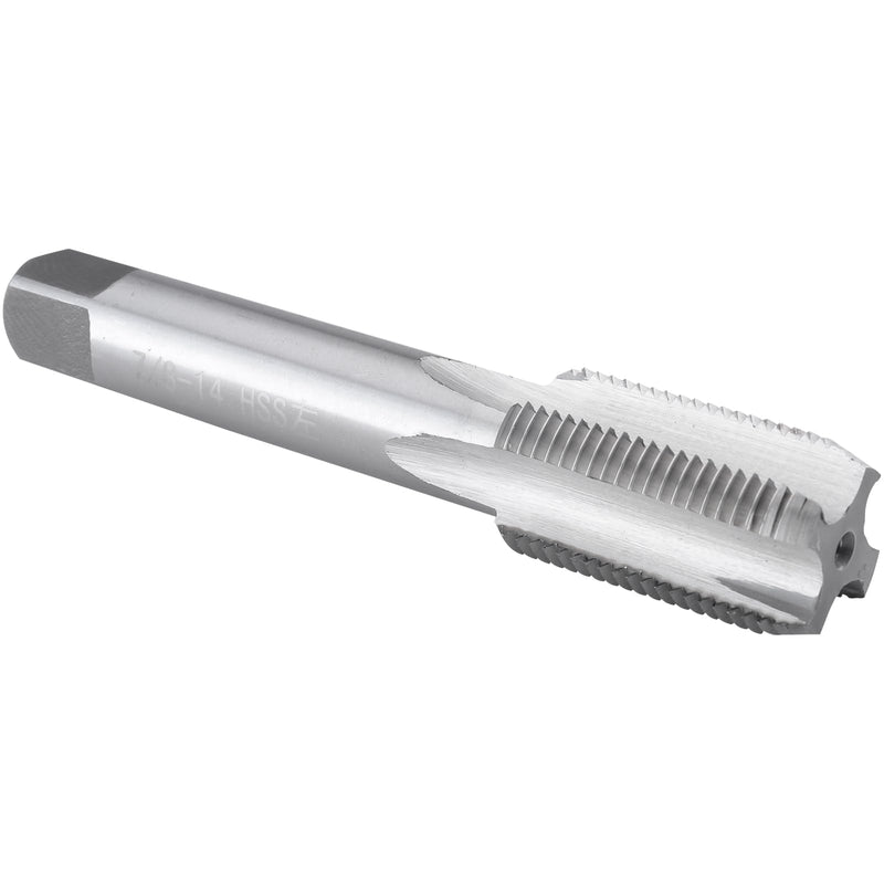 Burkit 7/8"-14 UNF Thread Tap Left Hand, HSS 7/8 x 14 UNF Straight Fluted Machine Tap