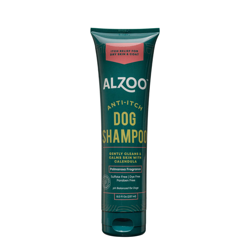 Anti-Itch Shampoo for Dogs, Specially Formulated for Dogs with Dry, Itchy Skin, 100% Plant-Based Active Ingredients, Palmarosa Fragrance, Made in USA, 8 Fl. Oz. 8 Fl Oz (Pack of 1) Anti-Itch Shampoo - PawsPlanet Australia