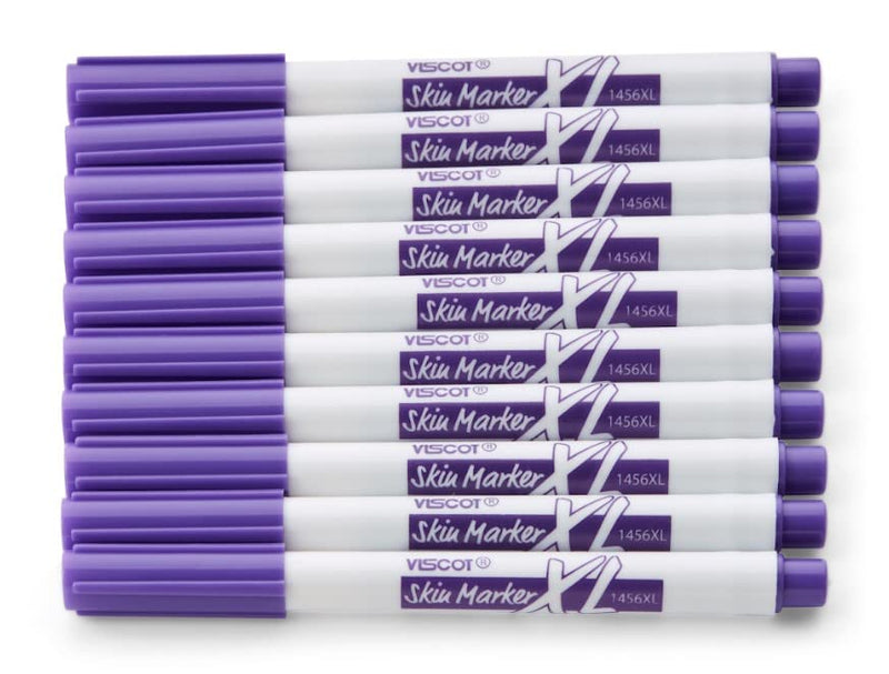 1456XL-10 Mini Ultra Fine Tip XL Surgical Ink Marker- 10 Count- Prep Resistant Surgical Grade Skin Marker- Latex Free, FDA Registered- Designed for Surgical Procedures, Tattoos, Piercings, Etc.