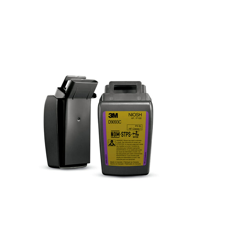 3M Secure Click P100 Particulate Filter D9093C, Hard Case, 1 Pair, NIOSH