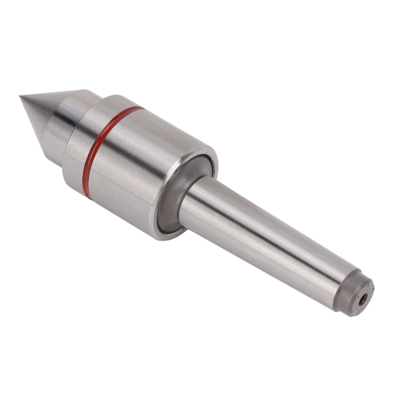 MT2 Live Center, Heavy Duty High Carbon Steel Deep Grooved Ball Bearing 60° Taper Metal Wood Lathe Tool for Lathe