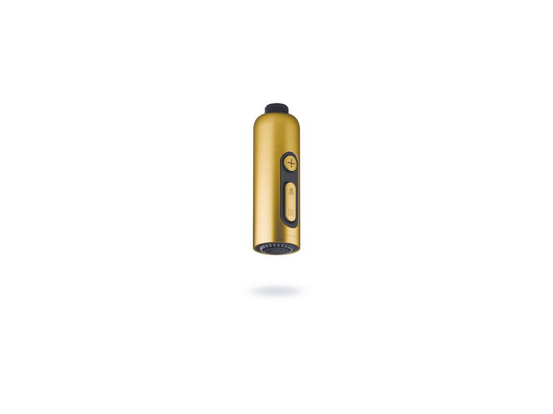 KOHLER 26288-2MB Statement Two-Function HAND SHOWER Wand, Maximum Spray Performance with Mode Selector Buttons, Vibrant Brushed Moderne Brass, 2.5 GPM