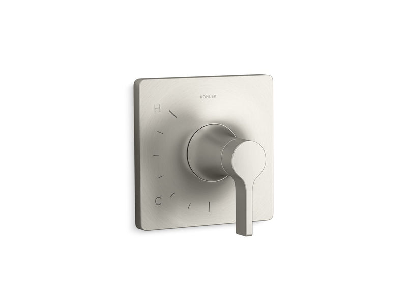 KOHLER TS28129-4-BN Venza Rite-Temp Valve Trim, Single Handle Bathroom Faucet, Premium Corrosion Resistant Material, Vibrant Brushed Nickel