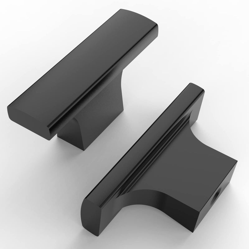 Asidrama 10 Pack Matte Black Kitchen Cabinet Knobs Drawer Cabinet Hardware Zinc Knobs for Dresser Drawers Single Hole Knob