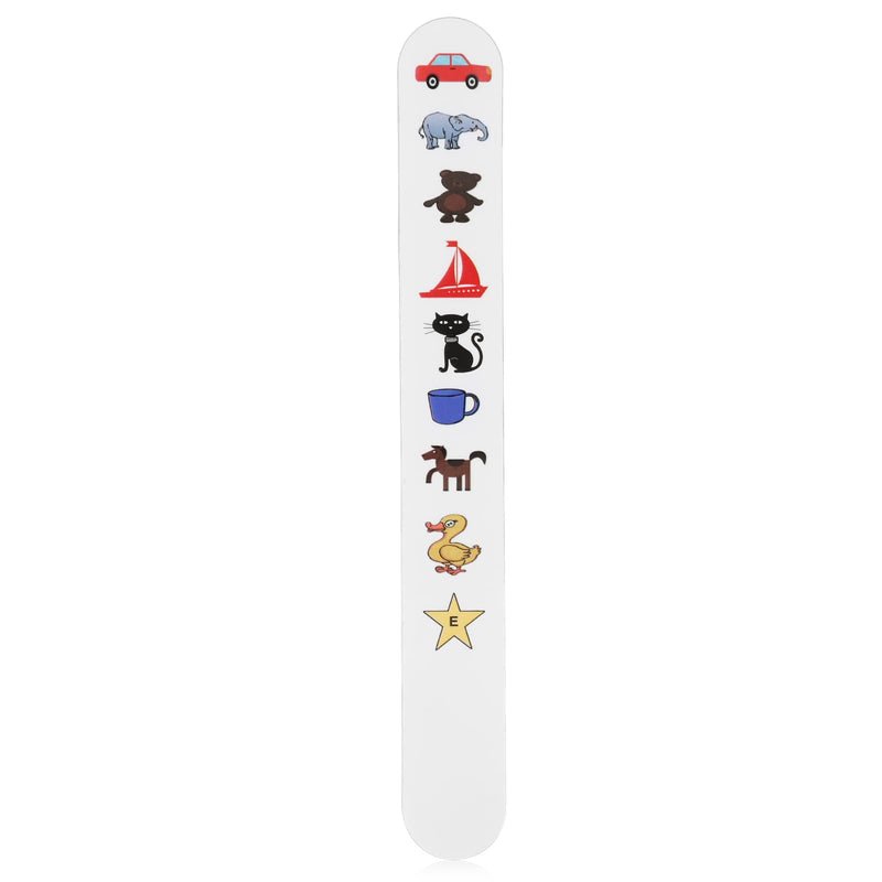 Fixation Stick Vision Tester, Coating Thicken, Clear Colorful Animal Patterns, Kids Vision Optometry Test Card, 2 Sizes(#1) #1