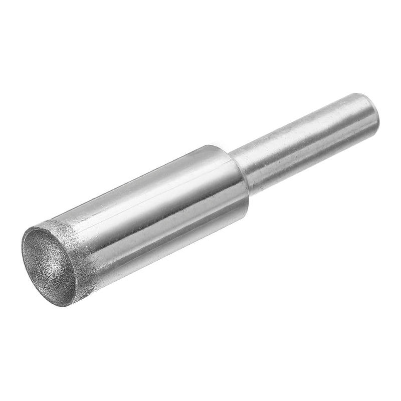 uxcell Diamond Grinding Mounted Point, 10mm 600 Fine Grits Spherical Concave Head Bead Coarse Grinding Bit for Jade Amber Stone Beeswax Glass