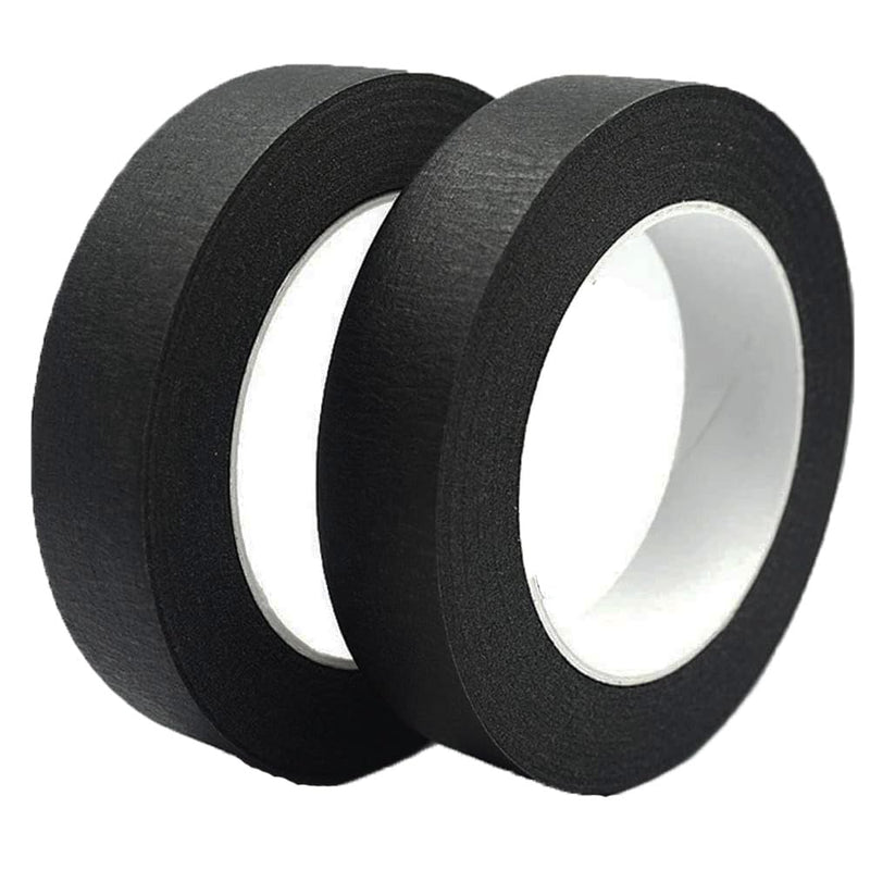 Black Painters Tape 1 inch Wide, Black Masking Tape 1 inch X 55 Yards 2 Rolls, 300FT Total, Black Tape for Arts DIY Crafts Painting Labeling Decoration School Projects Home Office 1 Inch X 55 Yards,2 Rolls
