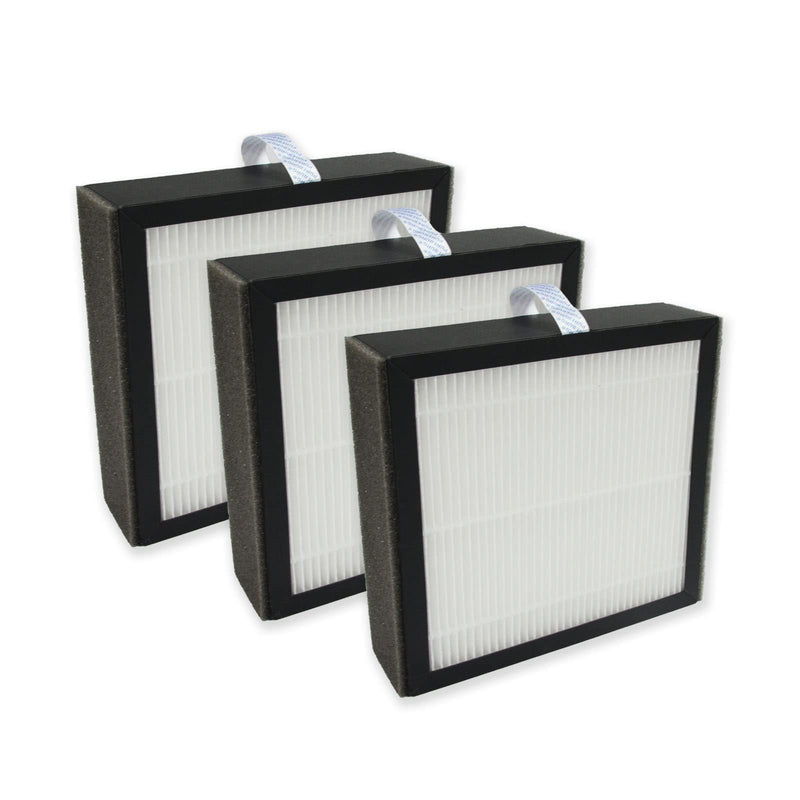 PUREBURG Replacement Filter Compatible with Afloia Q10 Air Purifier & Dehumidifier 2-in-1, H13 True HEPA and Activated Carbon Multi-Layer Filtration, Pack of 3