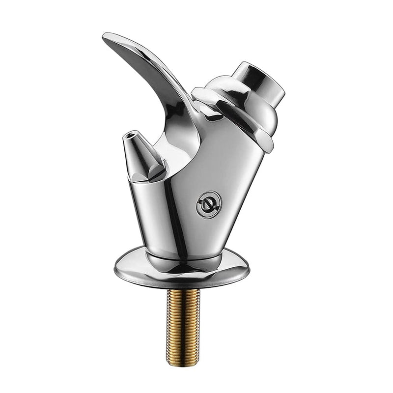 Outdoor Drinking Fountain Bubbler - Freeze Proof, Camping Faucet for 1/4 inch Tubes, Chrome finish 1/4 inch Tubes Connector