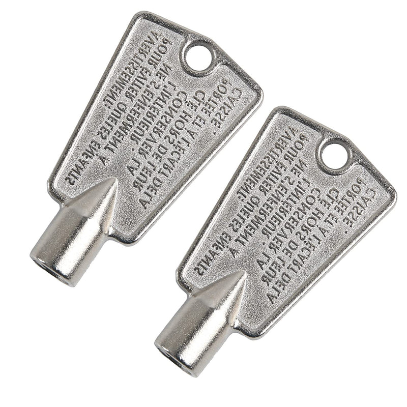 2Pack 216702900 Freezer Door Key for Frigidaire Kenmore AP4071414 PS2061565 AP2113733 AP4301346 PS1991481 06599905 08037402 12849(Metal) 2