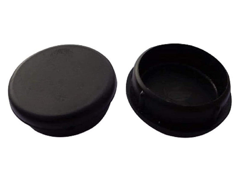 24 Pack 1-1/4" Deluxe Wrought Iron Patio Furniture Glides Outdoor Patio Chair Insert Glides End Caps for Metal Chair Feet Inserts (Black)