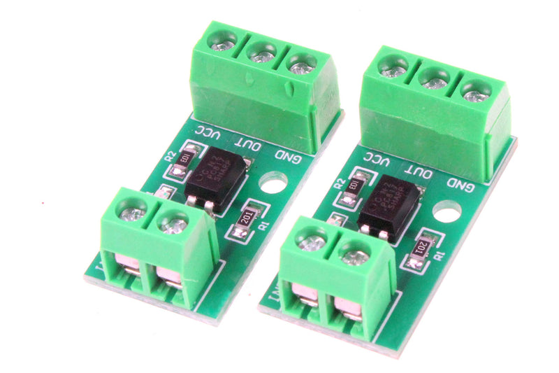 NOYITO 1-Channel PC817 Optocoupler Isolation Module Optoelectronic Isolator Signal Isolation and Anti-Interference 3-5V 12V 24V (Pack of 2) (3-5V)