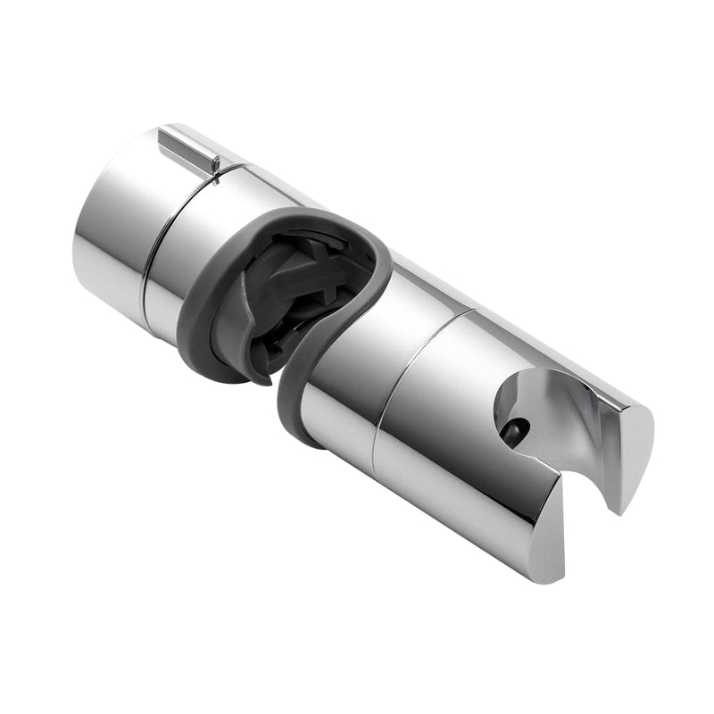 OFFO Shower Head Holder for Slide Bar Adjustable 0.71-1.00 in(18-25mm) O.D, Adjustable Holder for Slide Bar Slider Clamp Bathroom Replacement, 360 Degree Rotation Sprayer Holder, Chrome Plated 0.71-1.00 inches
