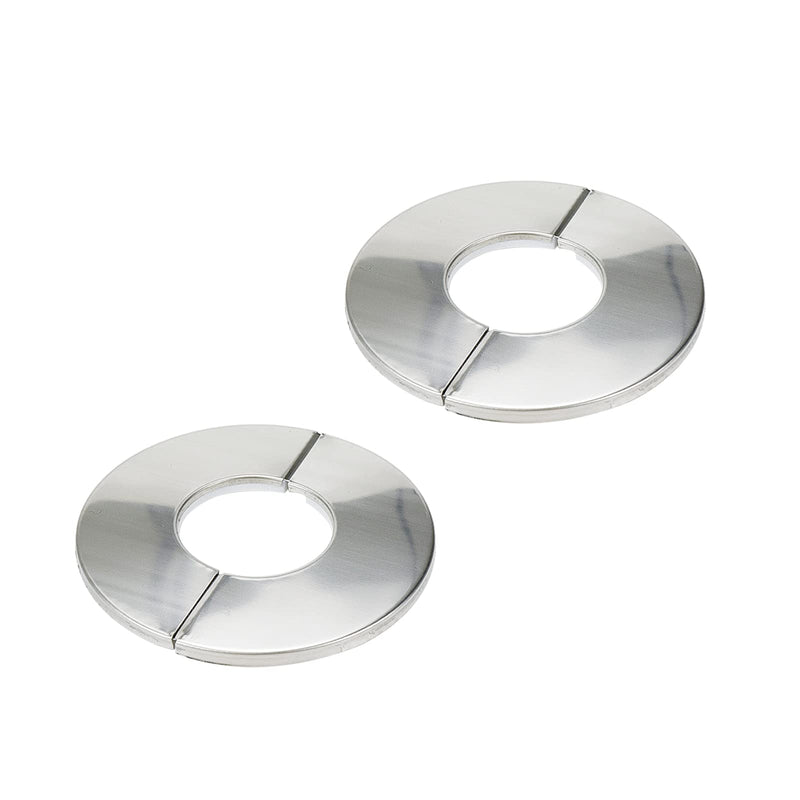 Wall Split Flange, Stainless Steel Round Escutcheon Plate for 1.65"/42mm Diameter Pipe, Pack of 2