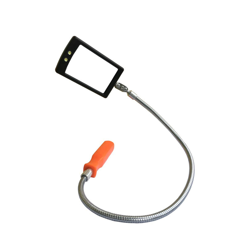 Home Inspection Mirror Flexible with Light telescoping led Stainless Replacement 360 Swivel for Extra Viewing，Present for Christmas, Birthday Father's Day Everyday Carry
