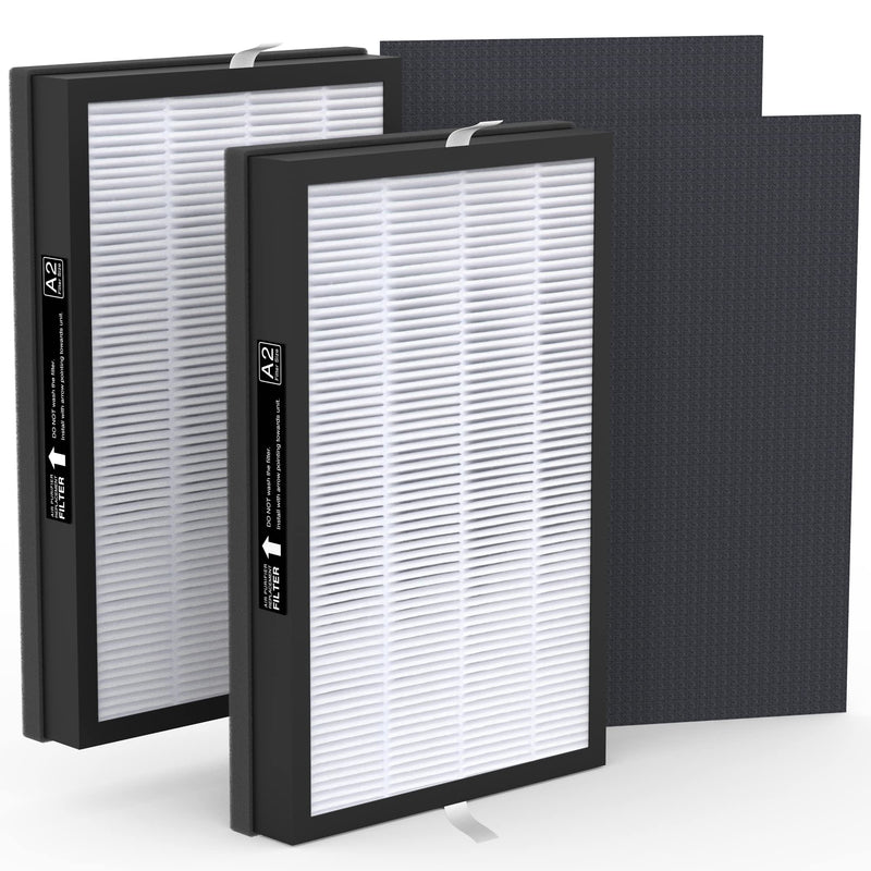 2-Pack A2 H13 HEPA Replacement Filter Fit for Filtrete 3M A2 Air Purifier