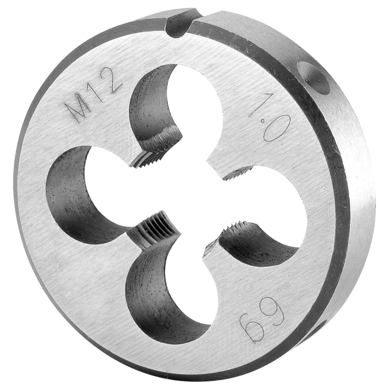 Burkit Metric M12 X 1 Round Threading Die, M12 x 1.0 Machine Thread Die Right Hand M12x1