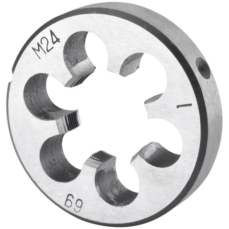 Burkit Metric M24 X 1 Round Threading Die, M24 x 1.0 Machine Thread Die Right Hand M24x1