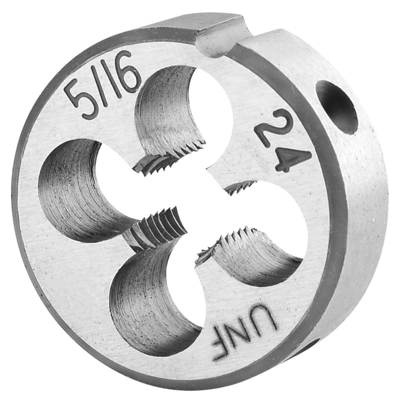 Burkit 5/16"-24 UNF Round Threading Die, 5/16 x 24 UNF Machine Thread Die Right Hand