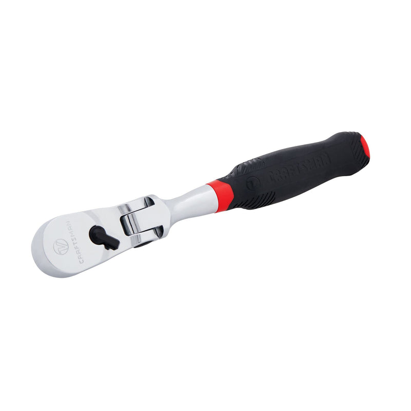 CRAFTSMAN V-SERIES Ratchet, 3/8 Inch Drive, 96-Tooth, Flexible Head Comfort Grip (CMMT86325V)
