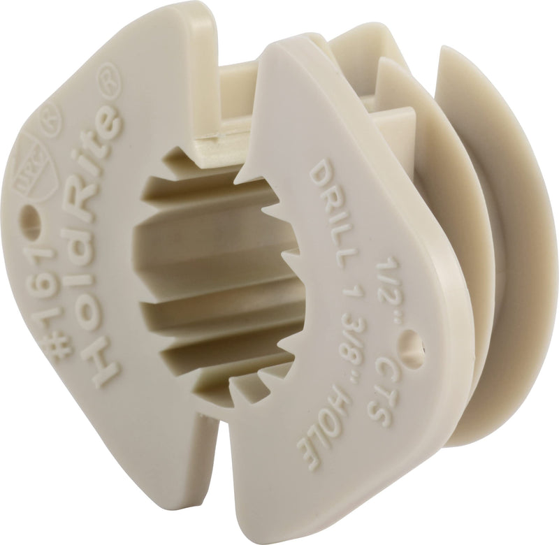 HoldRite 1/2 Inch Thru Stud Isolation Clamp, 10 Pack, Pipe Support, PEX, Copper, CPVC, 161Z10 1/2 in.