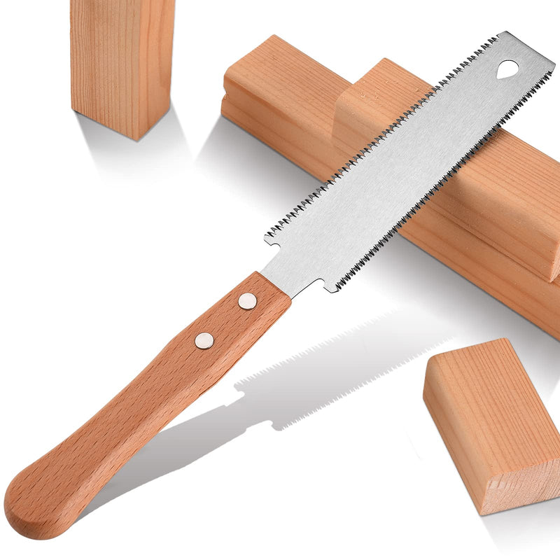 Small Woodworking Hand Saw, 6 inch Flexible Blade Double edge TPI 17/11 Pull Saw for Craft, Hobby, DIY, Non Slip Wood Handle Garden Trim Saw, Sharp and Light Woodworking Tools 6" hand saw - NewNest Australia