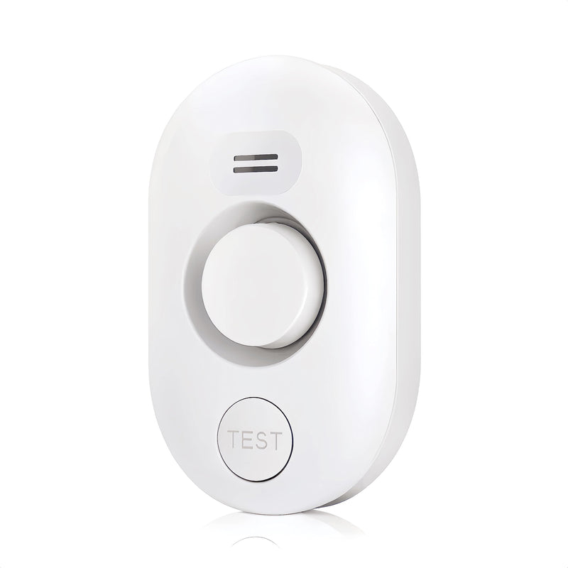 Water Leak Detector Sensor Alarm: Home Water Flooding Monitor Smart Sink Overflow Monitoring Adjustable Wet Moisture Alert Pipe Leakage Drip Detection Warning for Basement Floor 1 Sensor White